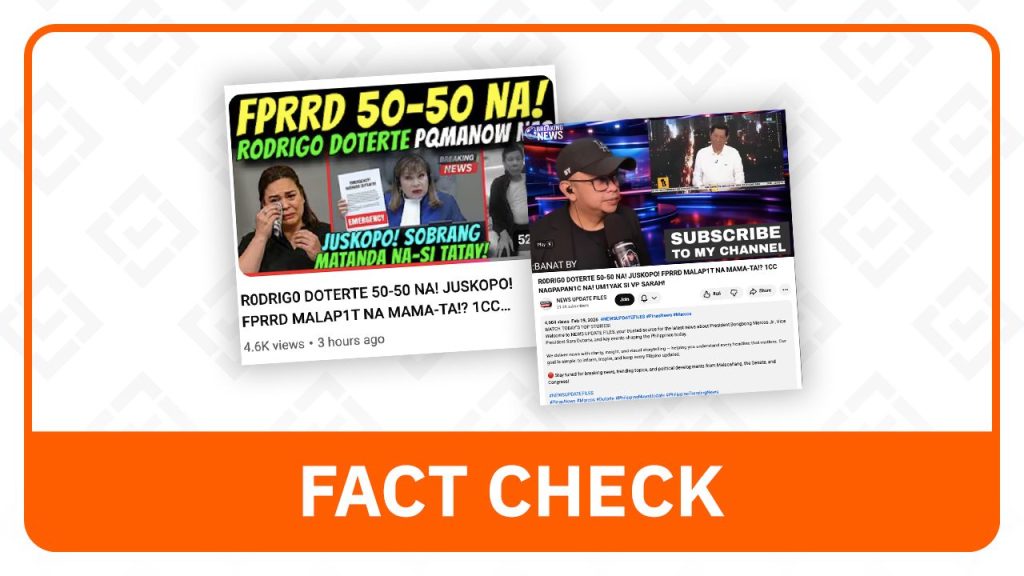 Duterte’s Health Status: No Evidence of ‘Critical’ Condition