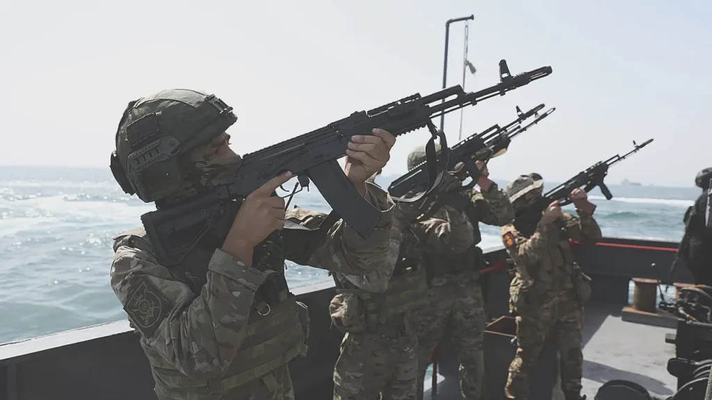 Iran Covertly Repositions Strike Drones During Russian Drills in Strait of Hormuz, Expert Reports