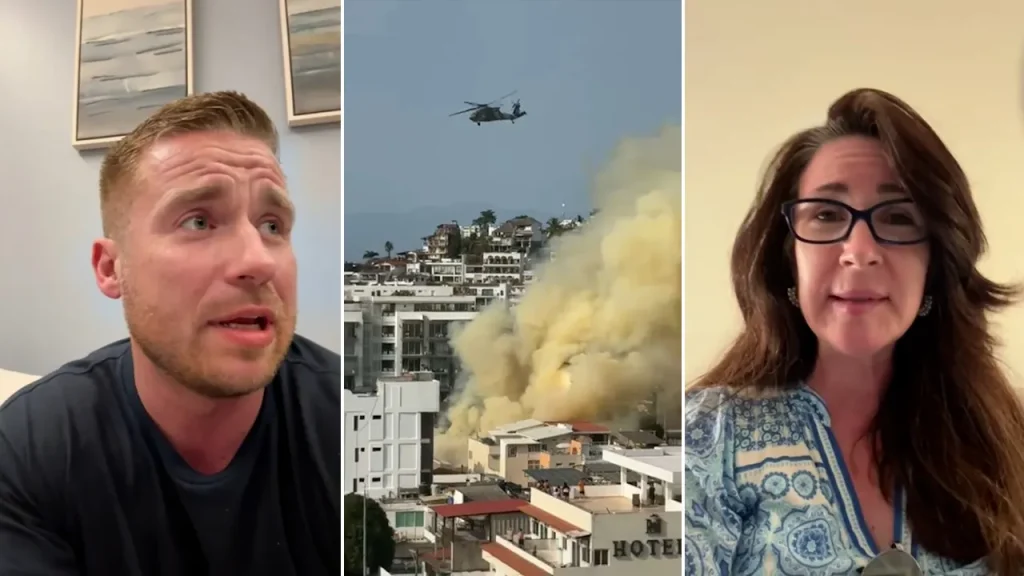 Tourists Stranded in Puerto Vallarta Describe Cartel Violence Following Death of El Mencho