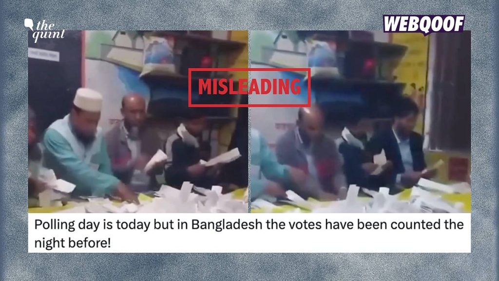 Video of Past Ballot Count Falsely Linked to 2026 Bangladesh Elections