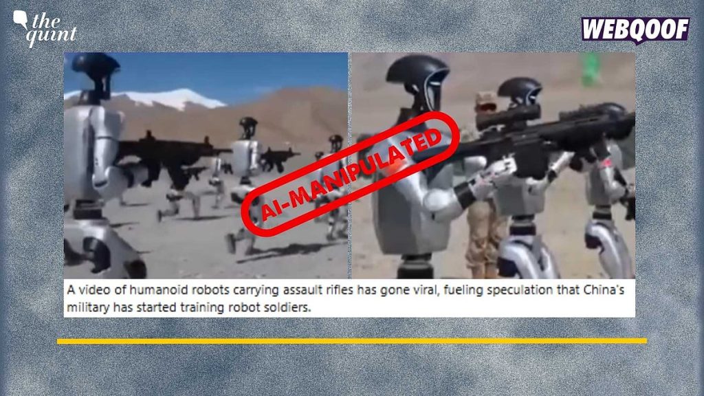AI-Manipulated Video of Robots Preparing for War in China Debunked as Fake