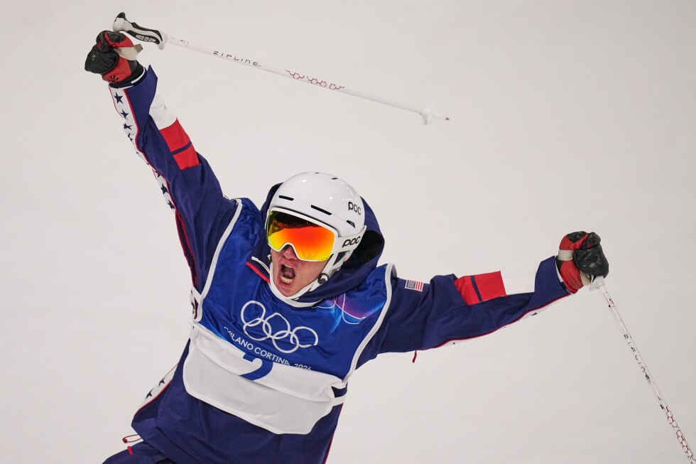 U.S. freeskier Alex Ferreira completes Olympic medal set with halfpipe gold, in photos