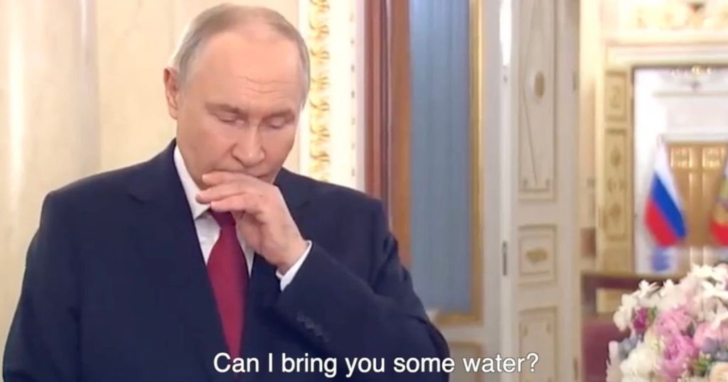 Putin’s Health Questioned as He Displays Coughing Fits in Unedited Propaganda Video