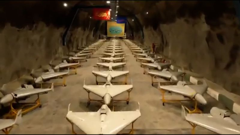 Iran Reveals Underground Drone Arsenal in State Media Propaganda Video