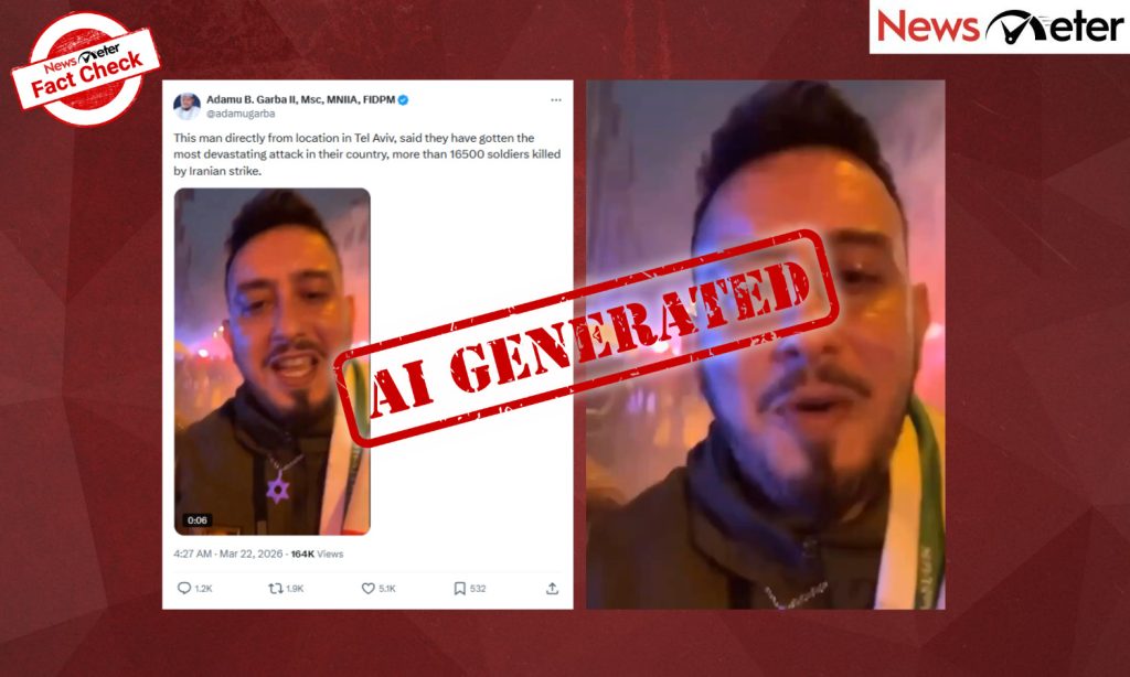 False Claim of 16,500 Israeli Casualties Spreads Through AI-Generated Video