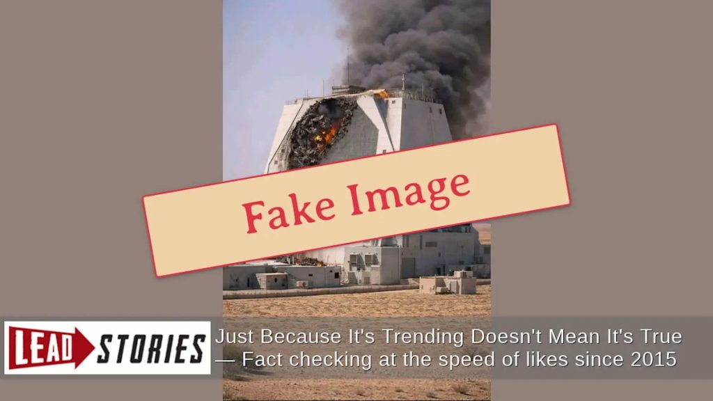False Image Circulates of Qatar’s AN/FPS-132 Early Warning Radar System