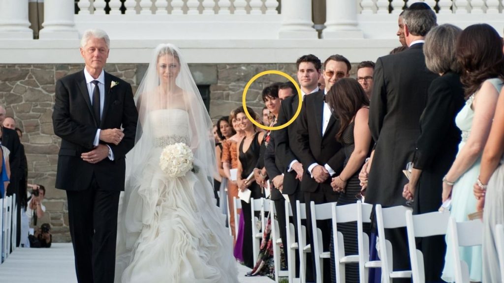 Ghislaine Maxwell Photographed at Chelsea Clinton’s Wedding