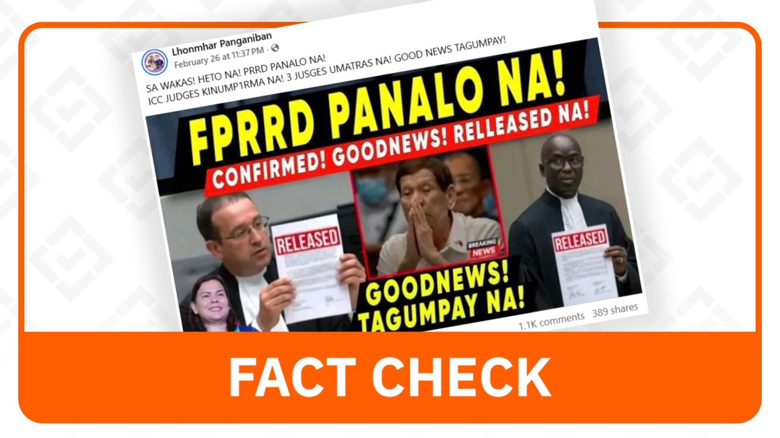 Judges in Duterte Case Remain on ICC Panel