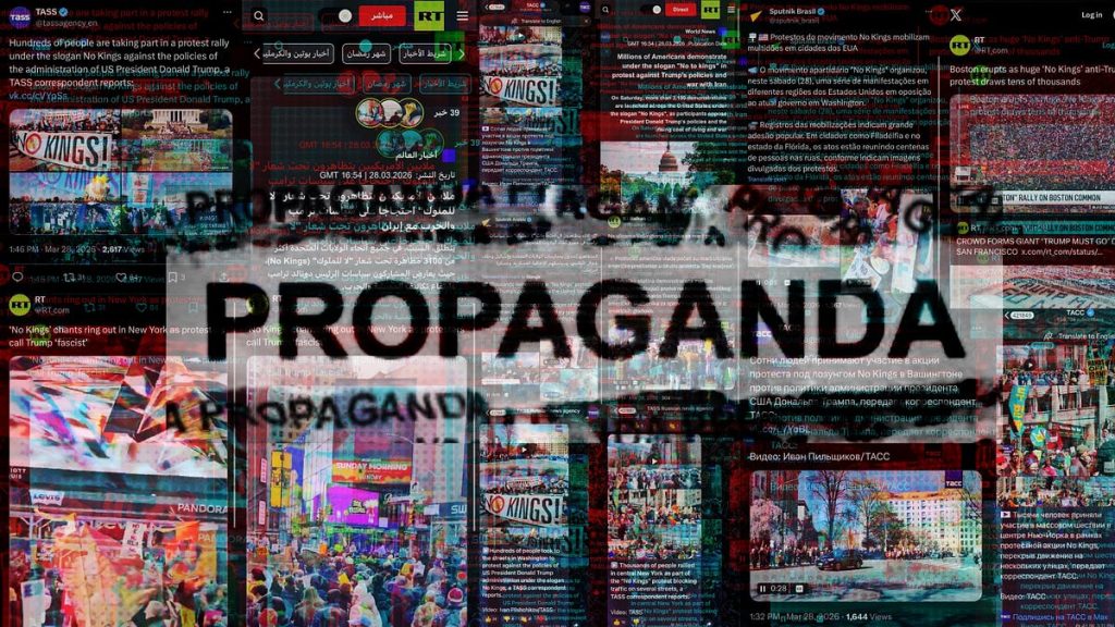 Russia Media Fixates on “No Kings” Demonstrations