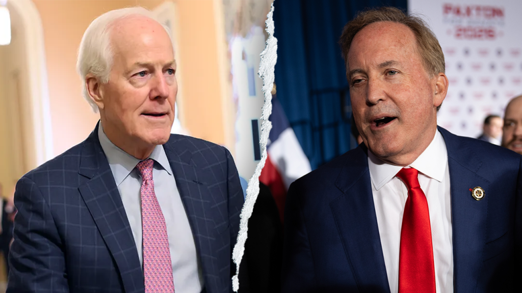 Cornyn Secures GOP Endorsements to Challenge Paxton as Republicans Warn Texas Senate Seat at Risk