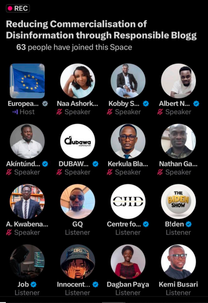 EU, DUBAWA Engage Bloggers to Address Monetised Disinformation Concerns