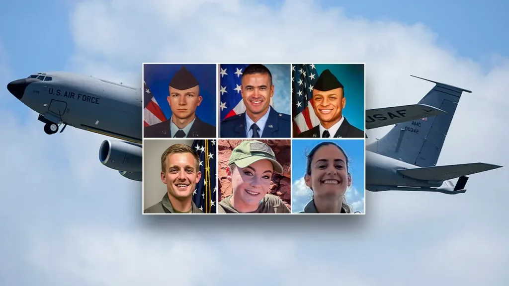 Pentagon Names Six US Airmen Killed in Iraq Tanker Crash After Mid-Air Collision