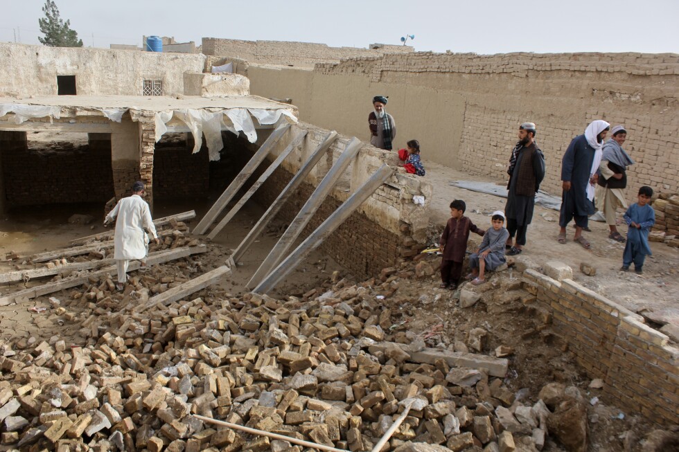 Floods, a landslide and thunderstorms in Afghanistan leave 17 people dead