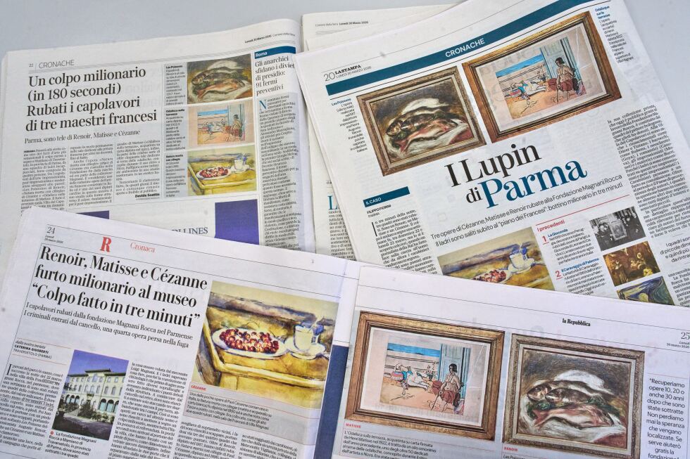 Renoir, Cézanne and Matisse paintings stolen in Italy