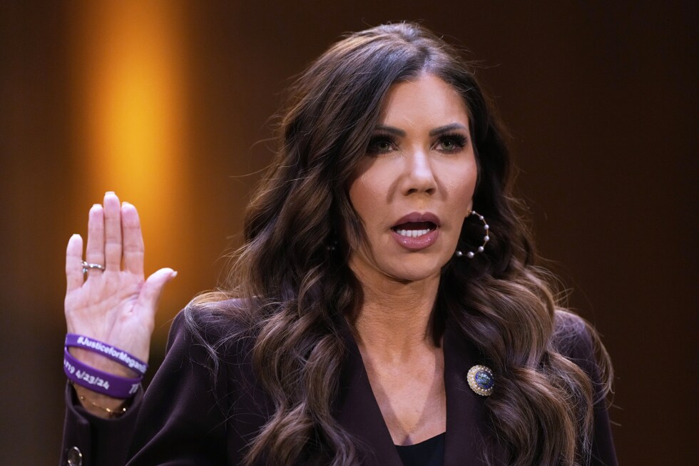 Noem defends her portrayal of killed Minneapolis protesters as agitators, in her Senate hearing