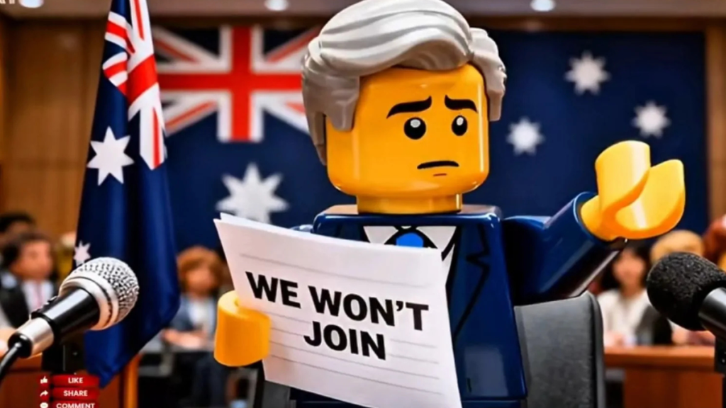 Iran Refuses to Join Coalition, Mocks Australia with AI LEGO Video in Strait of Hormuz Propaganda