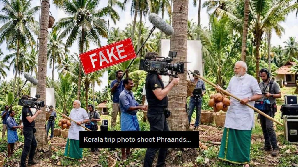 Fact Check: AI-Generated Image of PM Modi Circulated During Kerala Elections