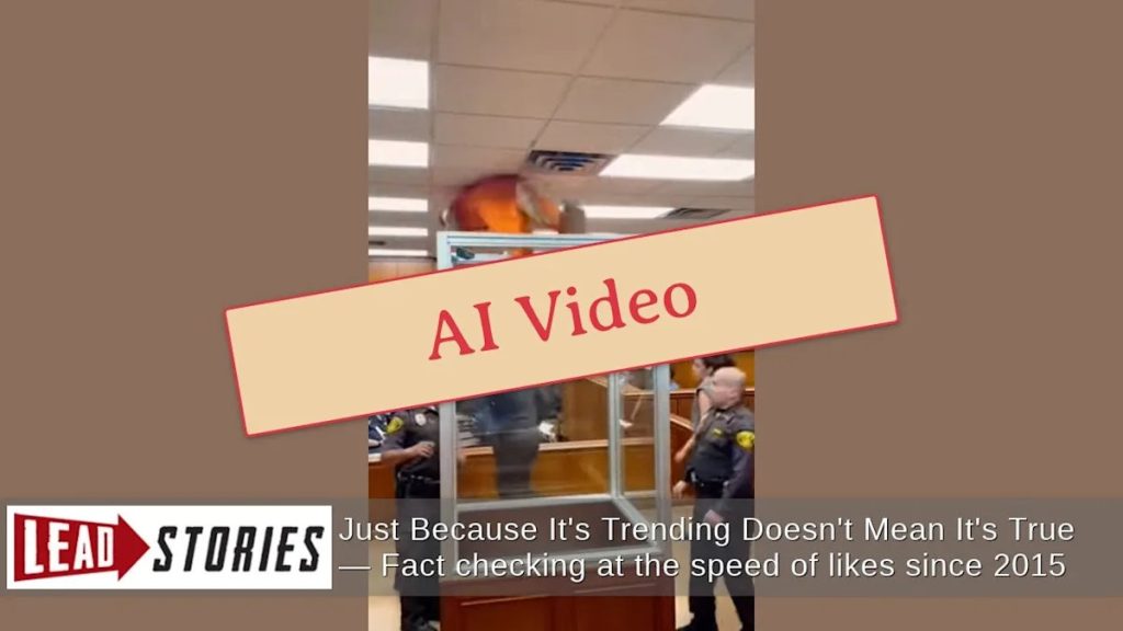Fact Check: Video of Defendant’s Alleged Court Escape Confirmed as AI-Generated Fake