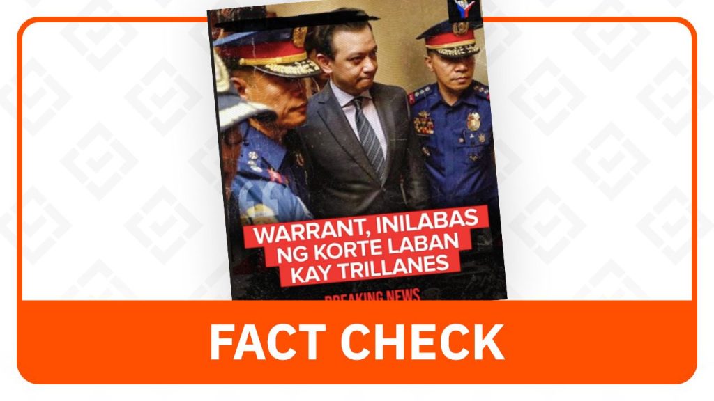 FACT CHECK: No New Arrest Warrant Issued for Trillanes