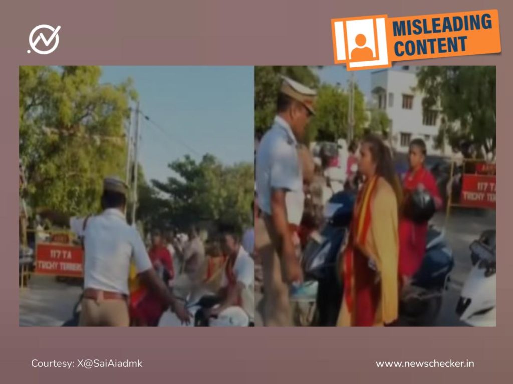 TVK Women Cadres Seen Arguing With Police Officer in Video Filmed Before Tamil Nadu Election Results